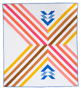 Stripe Crossing Quilt Pattern