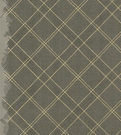 Collection CF Tartan in Pewter with Gold Metallic