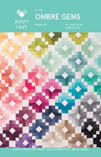 Load image into Gallery viewer, Ombre Gems Quilt Pattern

