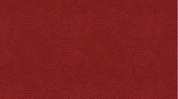 Scallop Dot in Cranberry